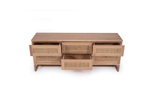 Clovelly Chest of Drawers - Six Drawer - Boho Bliss