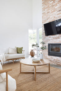Clovelly Round Coffee Table - 100cm - Boho Bliss