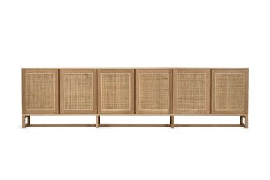 Clovelly Sideboard 6 Door - Natural - Boho Bliss