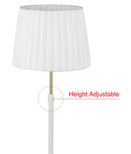 Load image into Gallery viewer, Crecer Table Lamp - White/Antique Brass - Boho Bliss