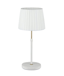 Crecer Table Lamp - White/Antique Brass - Boho Bliss