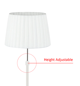 Crecer Table Lamp - White/Chrome - Boho Bliss
