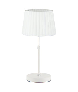 Crecer Table Lamp - White/Chrome - Boho Bliss