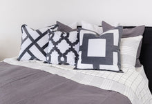 Load image into Gallery viewer, Cremorne Grey Cushion Cover - Boho Bliss