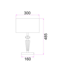 Load image into Gallery viewer, Cristallo Table Lamp - White - Boho Bliss