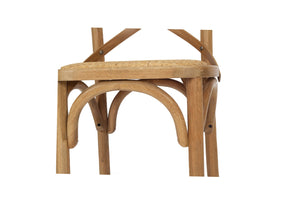 Cross Back Stool - Natural Oak - Boho Bliss