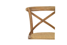 Load image into Gallery viewer, Cross Back Stool - Natural Oak - Boho Bliss