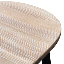Load image into Gallery viewer, Davies Bar Stool - Natural, Matte Black Frame - Boho Bliss