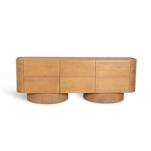 Delano 2.2m Buffet Unit - Dusty Oak - Boho Bliss
