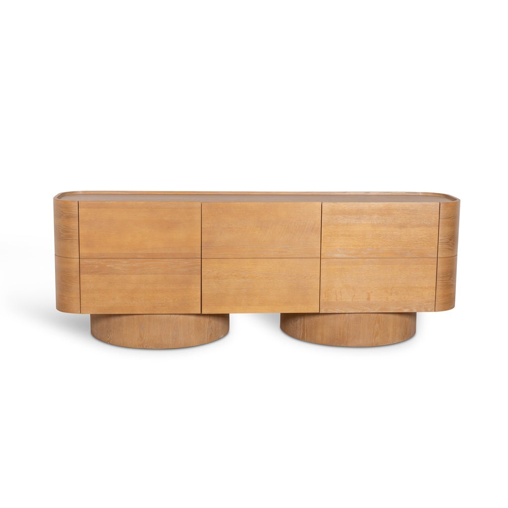 Delano 2.2m Buffet Unit - Dusty Oak - Boho Bliss