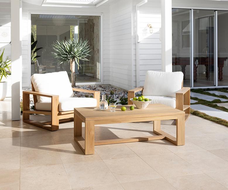 Double Island Outdoor Coffee Table - High - Boho Bliss