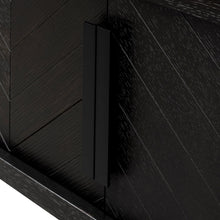 Load image into Gallery viewer, Ebony Entertainment Unit 1.8m - Textured Black - Boho Bliss