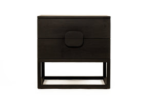Eden Bedside Table - Black - Boho Bliss