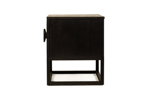 Eden Bedside Table - Black - Boho Bliss