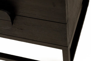 Eden Bedside Table - Black - Boho Bliss