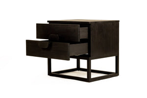 Eden Bedside Table - Black - Boho Bliss