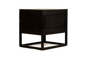 Eden Bedside Table - Black - Boho Bliss