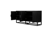 Load image into Gallery viewer, Eden Sideboard - 4 Door - Black - Boho Bliss
