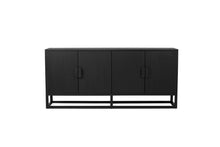 Load image into Gallery viewer, Eden Sideboard - 4 Door - Black - Boho Bliss