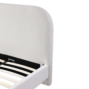 Edgemont Queen Bed - Cream White - Boho Bliss