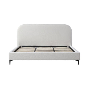 Edgemont Queen Bed - Cream White - Boho Bliss