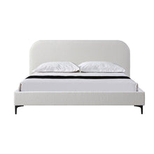 Load image into Gallery viewer, Edgemont Queen Bed - Cream White - Boho Bliss