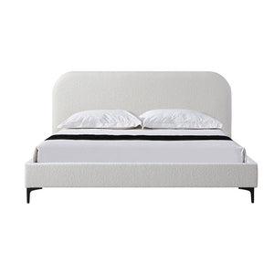 Edgemont Queen Bed - Cream White - Boho Bliss