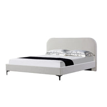 Load image into Gallery viewer, Edgemont Queen Bed - Cream White - Boho Bliss
