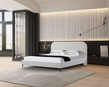 Load image into Gallery viewer, Edgemont Queen Bed - Cream White - Boho Bliss