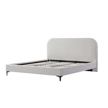 Load image into Gallery viewer, Edgemont Queen Bed - Cream White - Boho Bliss