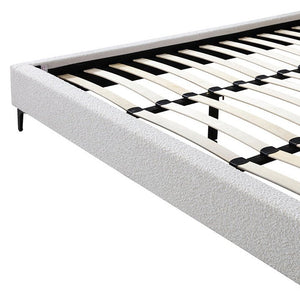 Edgemont Queen Bed - Cream White - Boho Bliss