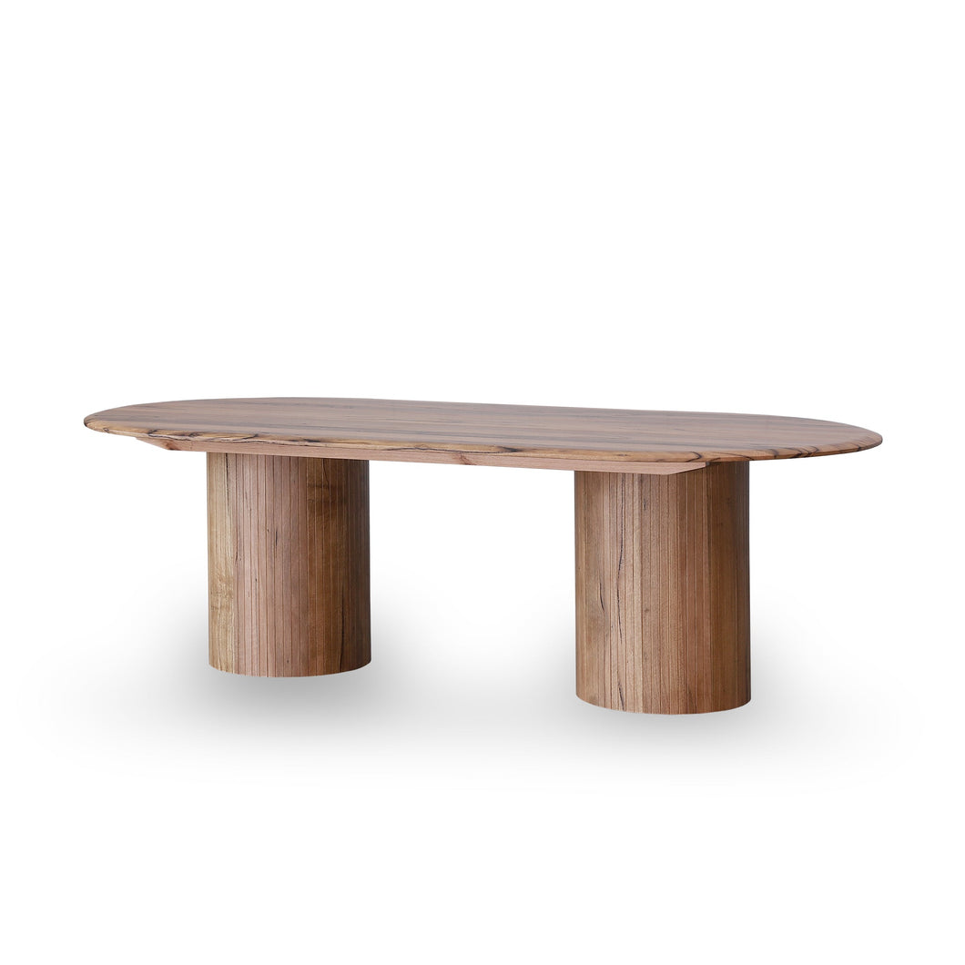 Elara 2.4m Oval Dining Table - Natural - Boho Bliss