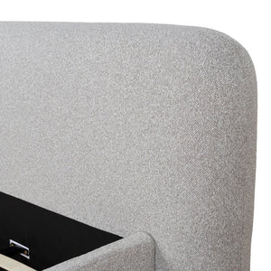 Elbourne King Bed - Clay Grey - Boho Bliss