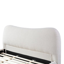 Load image into Gallery viewer, Elowen King Bed - Cream White Boucle - Boho Bliss