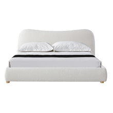 Load image into Gallery viewer, Elowen King Bed - Cream White Boucle - Boho Bliss