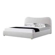 Load image into Gallery viewer, Elowen King Bed - Cream White Boucle - Boho Bliss