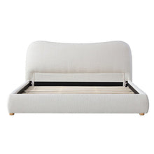 Load image into Gallery viewer, Elowen King Bed - Cream White Boucle - Boho Bliss