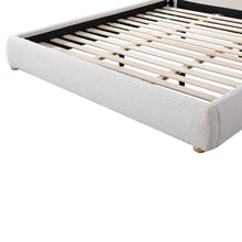 Load image into Gallery viewer, Elowen King Bed - Cream White Boucle - Boho Bliss