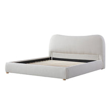 Load image into Gallery viewer, Elowen King Bed - Cream White Boucle - Boho Bliss