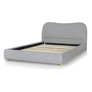 Elowen King Bed - Storm Grey - Boho Bliss