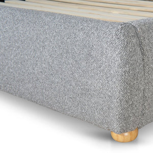 Elowen King Bed - Storm Grey - Boho Bliss