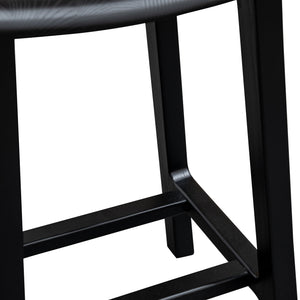 Elwood Bar Stool 65cm - Black - Boho Bliss