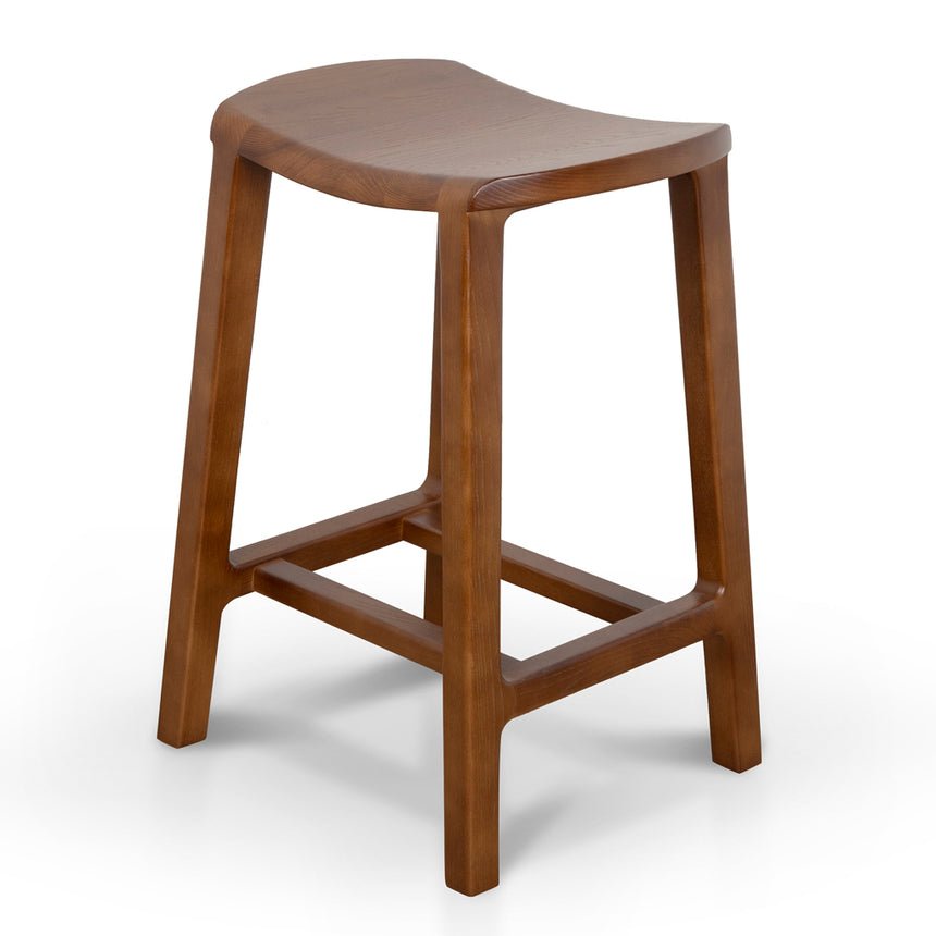 Elwood Bar Stool 65cm - Walnut - Boho Bliss