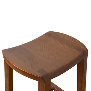 Elwood Bar Stool 65cm - Walnut - Boho Bliss