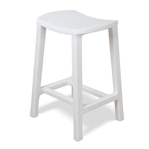 Elwood Bar Stool 65cm - White - Boho Bliss