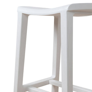 Elwood Bar Stool 65cm - White - Boho Bliss