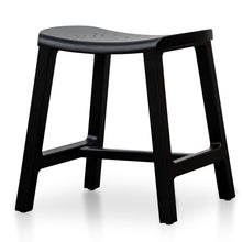 Load image into Gallery viewer, Elwood Wooden Dinner Stool 45cm - Black - Boho Bliss