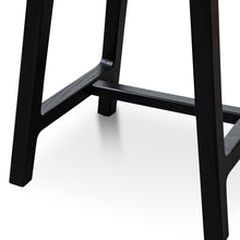 Load image into Gallery viewer, Elwood Wooden Dinner Stool 45cm - Black - Boho Bliss