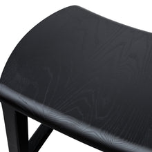 Load image into Gallery viewer, Elwood Wooden Dinner Stool 45cm - Black - Boho Bliss
