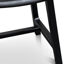 Load image into Gallery viewer, Elwood Wooden Dinner Stool 45cm - Black - Boho Bliss